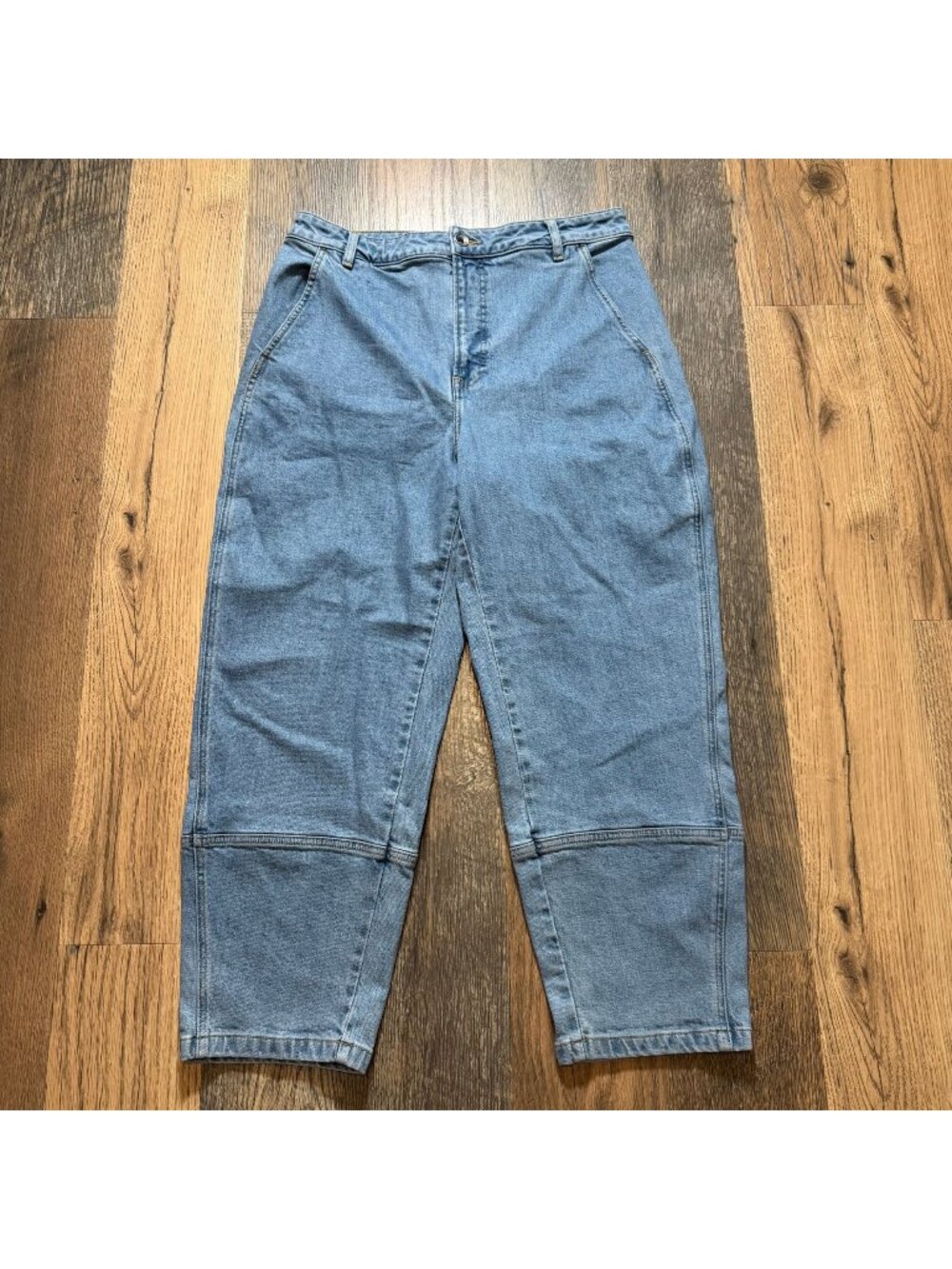 Everlane The Utility Barrel Pant Light Indigo Denim Size 32R NWT